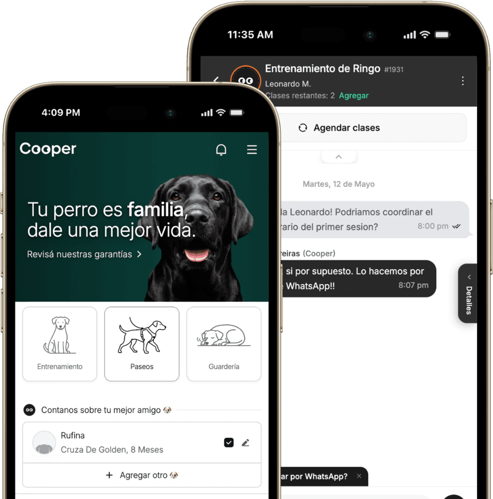 App de Cooper en el celular